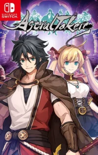 Astral Takers Nintendo Switch features Volgrim teaching Revyse ancient summoning techniques against a backdrop of floating celestial orbs and ancient ruins, illustrating the game's fusion of tactical depth and fantasy adventure.